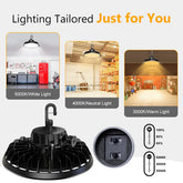 YXL-LIGHTING High Bay LED Lights - Selectable Wattage & CCT Series